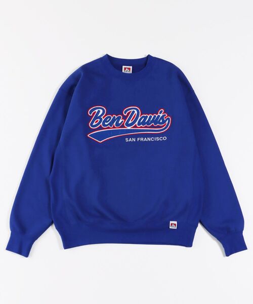 BEN DAVIS(ベンデイビス)の「【BEN DAVIS(ベンデイビス)】≪NAVAL別注≫ STADIUM LOGO WAPPEN CREW NECK SWEAT / スタジアム ロゴ ワッペン クルーネック スウェット(スウェット・メンズ・オレンジ系その他2/ネイビー/ブラック/オフホワイト/グリーン系その他/ロイヤルブルー・MEDIUM/LARGE/X-LARGE)」の14枚目の写真