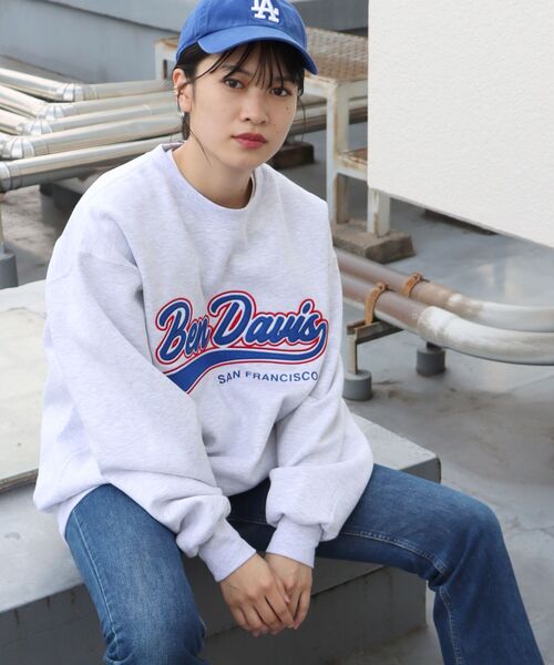 BEN DAVIS(ベンデイビス)の「【BEN DAVIS(ベンデイビス)】≪NAVAL別注≫ STADIUM LOGO WAPPEN CREW NECK SWEAT / スタジアム ロゴ ワッペン クルーネック スウェット(スウェット・メンズ・オレンジ系その他2/ネイビー/ブラック/オフホワイト/グリーン系その他/ロイヤルブルー・MEDIUM/LARGE/X-LARGE)」の19枚目の写真