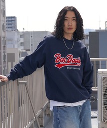 BEN DAVIS | 【BEN DAVIS(ベンデイビス)】≪NAVAL別注≫ STADIUM LOGO WAPPEN CREW NECK SWEAT / スタジアム ロゴ ワッペン クルーネック スウェット(スウェット)