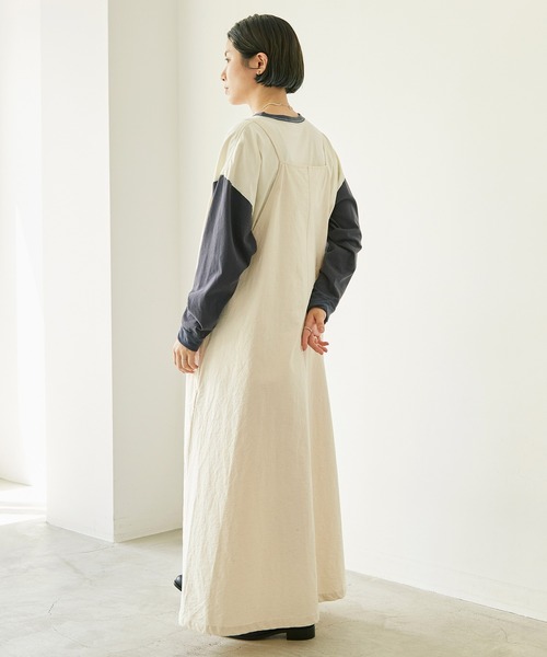 nitca（ニトカ）の「オーガニックコットンネップツイル　キャミワンピース（ワンピース・レディース・キナリ・FREE）」の18枚目の写真