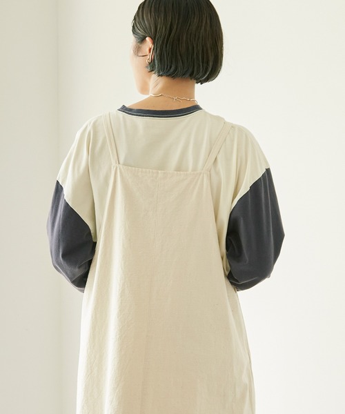 nitca（ニトカ）の「オーガニックコットンネップツイル　キャミワンピース（ワンピース・レディース・キナリ・FREE）」の9枚目の写真