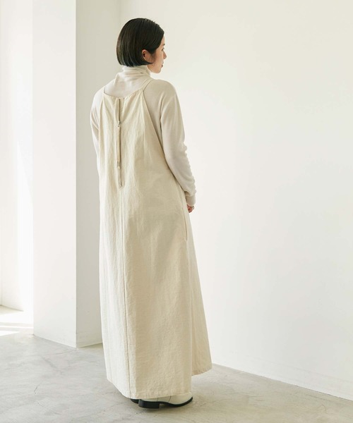 nitca（ニトカ）の「オーガニックコットンネップツイル　キャミワンピース（ワンピース・レディース・キナリ・FREE）」の16枚目の写真