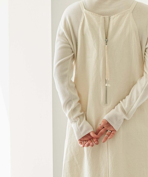 nitca（ニトカ）の「オーガニックコットンネップツイル　キャミワンピース（ワンピース・レディース・キナリ・FREE）」の13枚目の写真