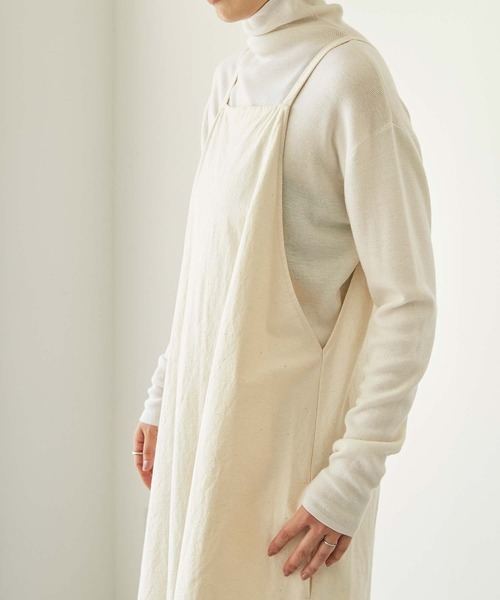 nitca（ニトカ）の「オーガニックコットンネップツイル　キャミワンピース（ワンピース・レディース・キナリ・FREE）」の14枚目の写真