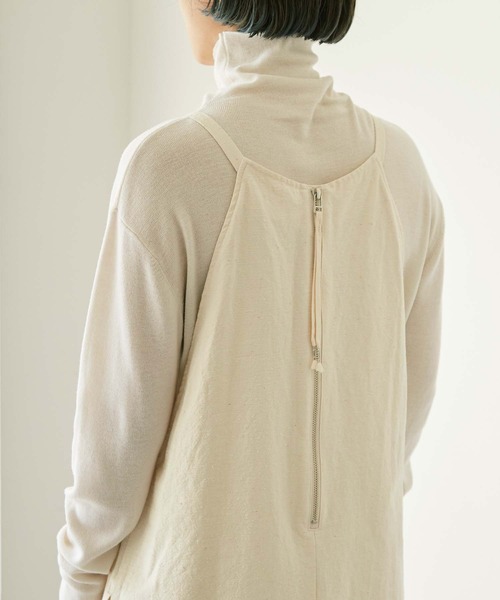 nitca（ニトカ）の「オーガニックコットンネップツイル　キャミワンピース（ワンピース・レディース・キナリ・FREE）」の11枚目の写真