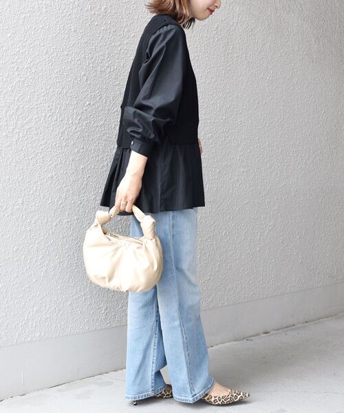 SHIPS(シップス)の「〈手洗い可能〉ベスト×ブラウス ロングスリーブプルオーバー◆(ニット/セーター・レディース・オフホワイト/ブラック/ベージュ/ネイビー・ONE SIZE)」の17枚目の写真