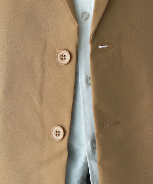 ASTRONOMY（アストロノミー）の「2つボタンスーツ地テーラードジャケット 【セットアップ対応】（テーラードジャケット・メンズ・ブラック/ベージュ/ネイビー/グレー/キャメル/チャコール・SMALL/MEDIUM/LARGE/X-LARGE/XX-LARGE/XXX-LARGE）」の20枚目の写真