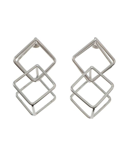 EMODA（エモダ）の「スクエアドッキングピアス（ピアス（両耳用）・レディース・シルバー/ゴールド・FREE）」の17枚目の写真