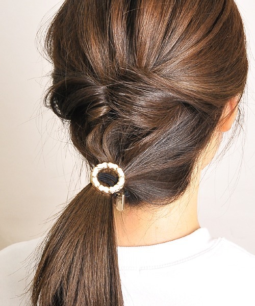 セール Float チェーン風 ハート サークル ヘアゴム ヘアゴム Vibgyor Women ヴィブジョー ウィメン のファッション通販 Zozotown