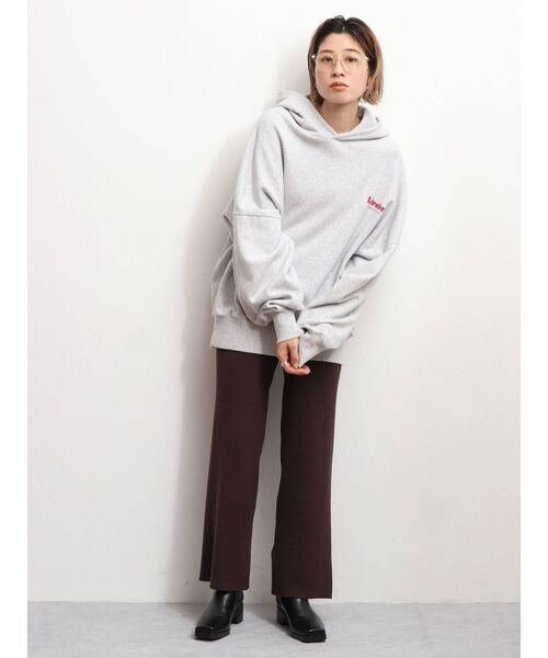 Ungrid（アングリッド）の「リブニットパンツ（その他パンツ・レディース・アイボリー/ブラック/ブラウン・FREE）」の8枚目の写真