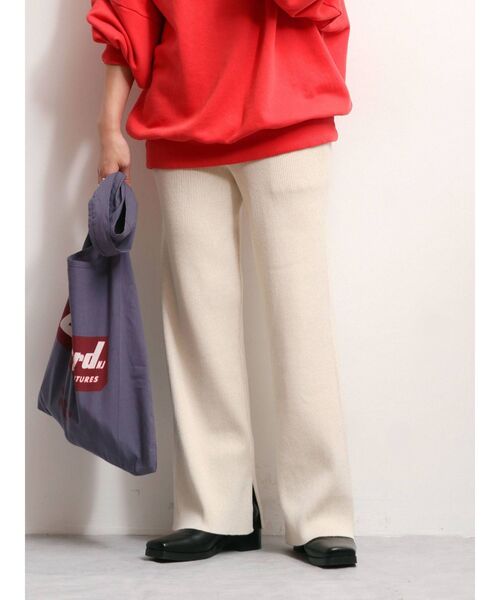 Ungrid（アングリッド）の「リブニットパンツ（その他パンツ・レディース・アイボリー/ブラック/ブラウン・FREE）」の10枚目の写真