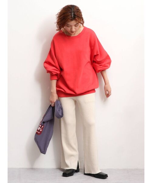 Ungrid（アングリッド）の「リブニットパンツ（その他パンツ・レディース・アイボリー/ブラック/ブラウン・FREE）」の12枚目の写真