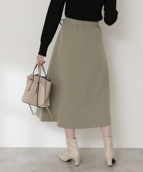 N.（N. Natural Beauty Basic）（エヌエヌナチュラルビューティーベーシック）の「【S Size Line】◆スモーキーカラーラップ風スカート（スカート・レディース・ブルー/モカ/イエロー/ライトカーキ・MEDIUM/SMALL）」の13枚目の写真