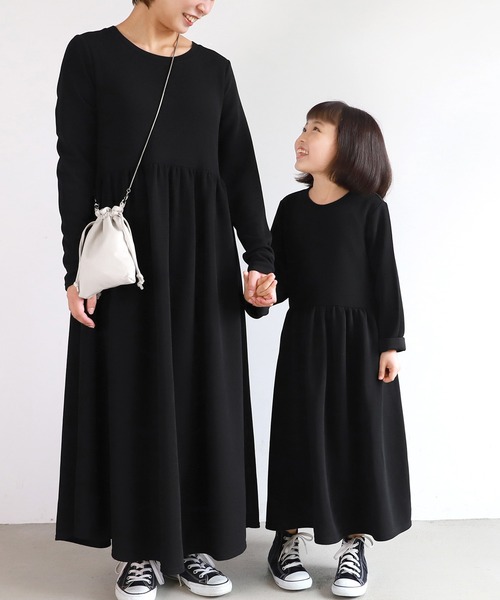 キッズ エンボス長袖ギャザーワンピ ワンピース Coca Coca コカ のファッション通販 Zozotown