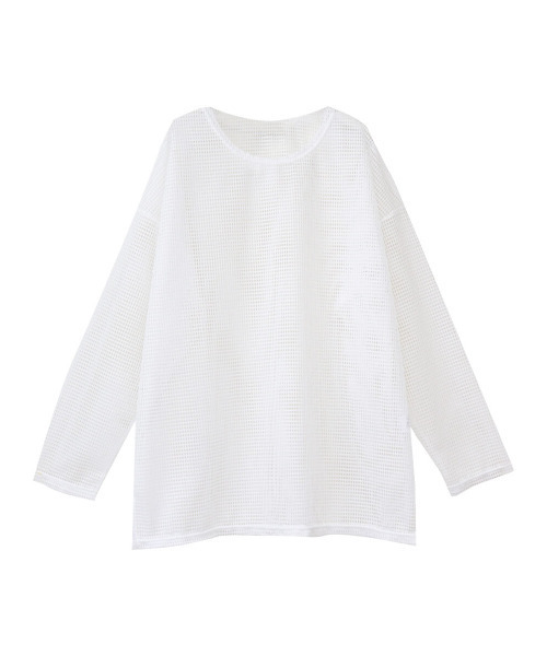 ISOOK（アイスー）の「Mesh over top / メッシュオーバートップス（mi select）（その他トップス・レディース・ホワイト/ブラック/ベージュ・FREE）」の6枚目の写真