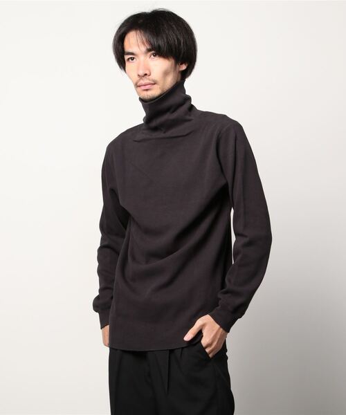 Uncut Bound(アンカットバウンド)の「Schott(ショット) CP-HONEYCOMB TURTLEN(Tシャツ/カットソー・メンズ・ブラック/ホワイト・MEDIUM/SMALL/LARGE/X-LARGE)」の2枚目の写真
