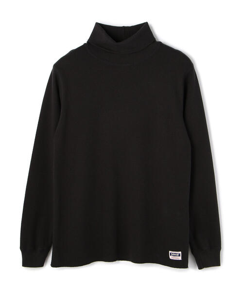 Uncut Bound(アンカットバウンド)の「Schott(ショット) CP-HONEYCOMB TURTLEN(Tシャツ/カットソー・メンズ・ブラック/ホワイト・MEDIUM/SMALL/LARGE/X-LARGE)」の4枚目の写真