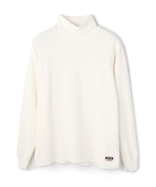 Uncut Bound(アンカットバウンド)の「Schott(ショット) CP-HONEYCOMB TURTLEN(Tシャツ/カットソー・メンズ・ブラック/ホワイト・MEDIUM/SMALL/LARGE/X-LARGE)」の3枚目の写真