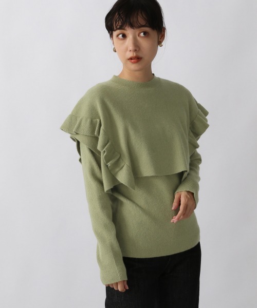 LOWRYS FARM（ローリーズファーム）の「フリルニット2P 216172