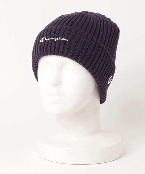 Champion（チャンピオン）の「【CHAMPION/チャンピオン】ウラフリースニットワッチ　ビーニー（ニットキャップ/ビーニー・メンズ・ネイビー/杢グレー/ワイン/ライトパープル/ブラック/ベージュ/ホワイト/マスタード/レッド/パープル/グリーン・FREE）」の7枚目の写真