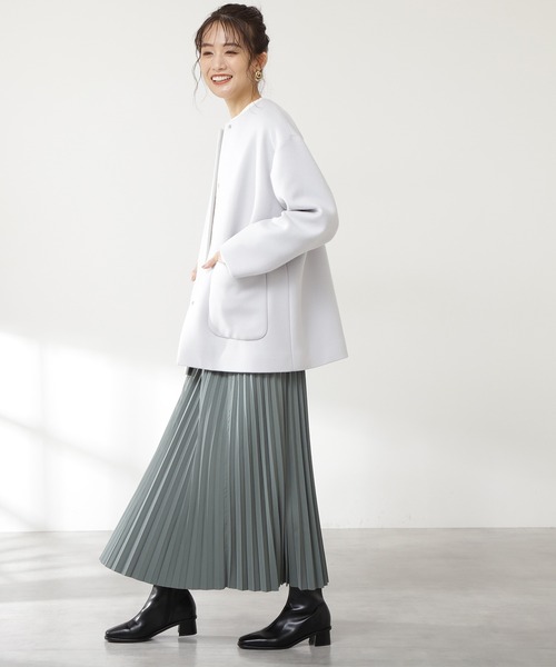 N.（N. Natural Beauty Basic）（エヌエヌナチュラルビューティーベーシック）の「【S Size Line】◆ハミルトン　テントラインショートコート（その他アウター・レディース・ライトグレー/ネイビー/モカ・SMALL/MEDIUM）」の10枚目の写真