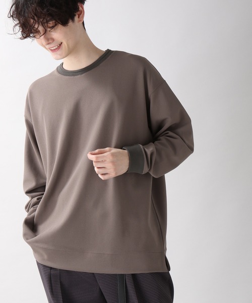 RAGEBLUE（レイジブルー）の「ダンボールツイル/クリーンカットソー/235630（Tシャツ/カットソー・メンズ・グレー/ブルー/キャメル・MEDIUM/LARGE）」の3枚目の写真