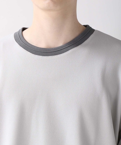 RAGEBLUE（レイジブルー）の「ダンボールツイル/クリーンカットソー/235630（Tシャツ/カットソー・メンズ・グレー/ブルー/キャメル・MEDIUM/LARGE）」の13枚目の写真