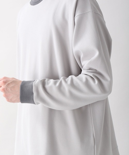 RAGEBLUE（レイジブルー）の「ダンボールツイル/クリーンカットソー/235630（Tシャツ/カットソー・メンズ・グレー/ブルー/キャメル・MEDIUM/LARGE）」の14枚目の写真