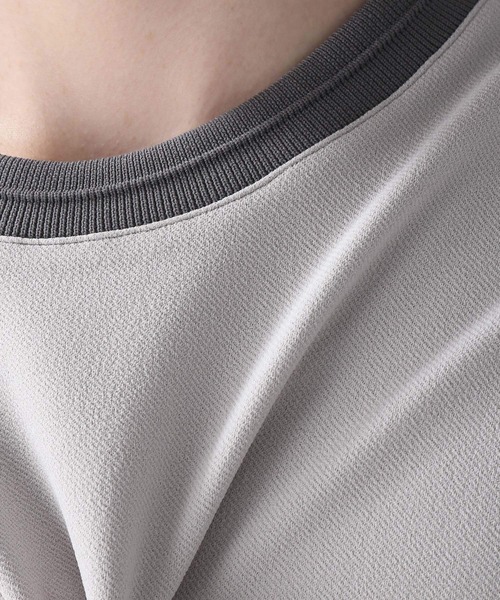 RAGEBLUE（レイジブルー）の「ダンボールツイル/クリーンカットソー/235630（Tシャツ/カットソー・メンズ・グレー/ブルー/キャメル・MEDIUM/LARGE）」の16枚目の写真