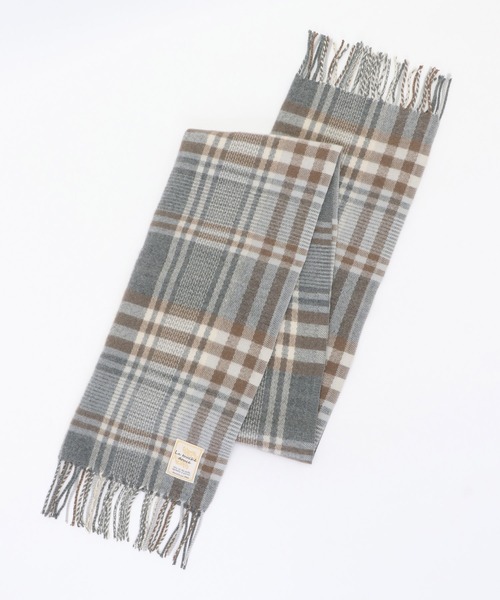 ikka（イッカ）の「抗菌加工マルチチェックマフラー（マフラー・レディース・キャメル/レッド/イエロー/グレー/ブラック/ブルー・FREE）」の12枚目の写真