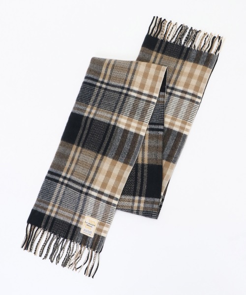 ikka（イッカ）の「抗菌加工マルチチェックマフラー（マフラー・レディース・キャメル/レッド/イエロー/グレー/ブラック/ブルー・FREE）」の14枚目の写真