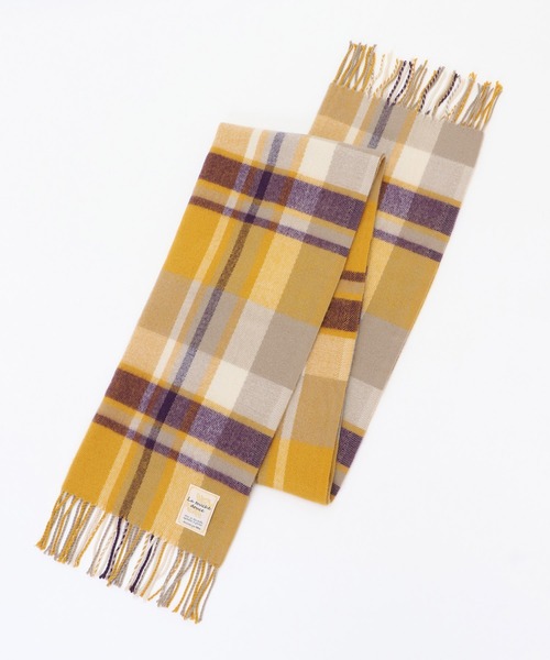 ikka（イッカ）の「抗菌加工マルチチェックマフラー（マフラー・レディース・キャメル/レッド/イエロー/グレー/ブラック/ブルー・FREE）」の16枚目の写真