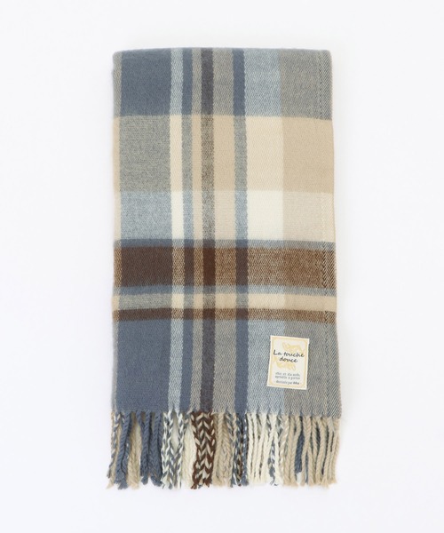 ikka（イッカ）の「抗菌加工マルチチェックマフラー（マフラー・レディース・キャメル/レッド/イエロー/グレー/ブラック/ブルー・FREE）」の17枚目の写真