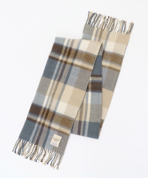 ikka（イッカ）の「抗菌加工マルチチェックマフラー（マフラー・レディース・キャメル/レッド/イエロー/グレー/ブラック/ブルー・FREE）」の18枚目の写真