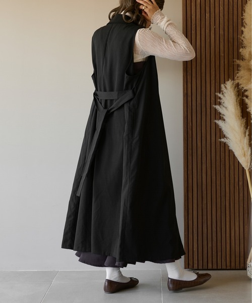 Ambre Neige(アンブルネージュ)の「【新色追加】ロングテーラージレベスト/WEB/EC限定商品(ベスト・レディース・ライトグレー/ベージュ/ライトブラウン/ブラック・FREE)」の20枚目の写真