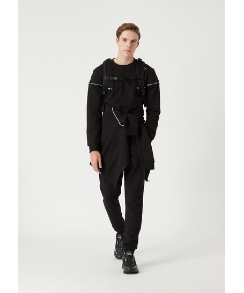 EMPORIO ARMANI EA7(エンポリオアルマーニイーエーセブン)の「【エンポリオ アルマーニ EA7】TRAIN LOGO SERIES ロゴテープ 長袖スウェット(スウェット・メンズ・ブラック/グレー・MEDIUM/LARGE/SMALL/X-SMALL/X-LARGE)」の3枚目の写真