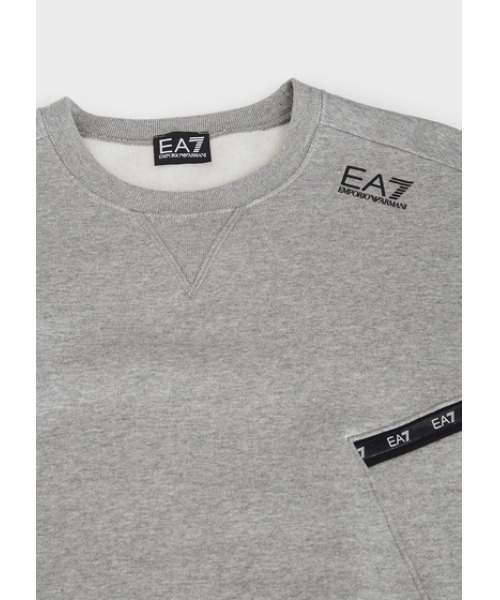 EMPORIO ARMANI EA7(エンポリオアルマーニイーエーセブン)の「【エンポリオ アルマーニ EA7】TRAIN LOGO SERIES ロゴテープ 長袖スウェット(スウェット・メンズ・ブラック/グレー・MEDIUM/LARGE/SMALL/X-SMALL/X-LARGE)」の11枚目の写真