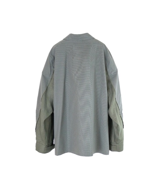 elephant TRIBAL fabrics(エレファントトライバルファブリックス)の「elephant TRIBAL fabrics CONVENIENCE DOUBLE SLEEVE CORNY SHIRT(シャツ/ブラウス・メンズ・カーキ/ブルー・SMALL/MEDIUM)」の9枚目の写真