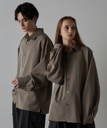 【CLEL】Balloon Sleeve Loose Regular Collar Shirt / バルーン袖ルーズレギュラーカラーシャツ【セットアップ対応】