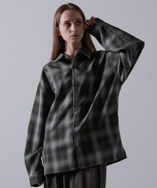 CLEL】Balloon Sleeve Loose Regular Collor Shirt / バルーン袖