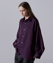 CLEL（クレイル）の「【CLEL】Balloon Sleeve Loose Regular Collar Shirt   バルーン袖ルーズレギュラーカラーシャツ【セットアップ対応】（シャツ/ブラウス）」