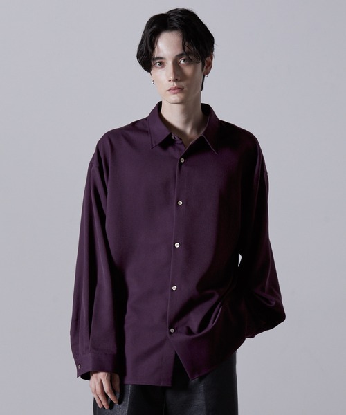 jojo【CLEL】バルーン袖ルーズレギュラーカラーシャツ　2色セット CLEL シャツ 「CLEL」Balloon Sleeve Loose Regular Collor
