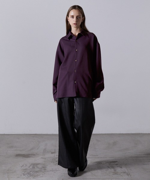 CLEL】Balloon Sleeve Loose Regular Collor Shirt / バルーン袖