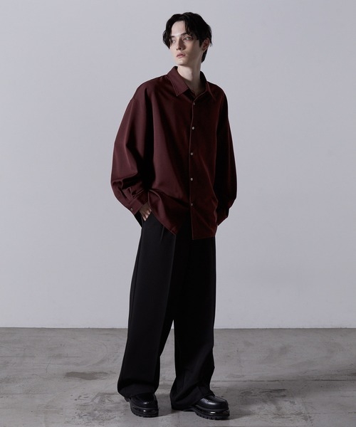 CLEL】Balloon Sleeve Loose Regular Collor Shirt / バルーン袖
