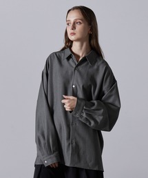 CLEL（クレイル）の「【CLEL】Balloon Sleeve Loose Regular Collar Shirt   バルーン袖ルーズレギュラーカラーシャツ【セットアップ対応】（シャツ/ブラウス）」
