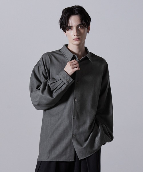 jojo【CLEL】バルーン袖ルーズレギュラーカラーシャツ　2色セット CLEL シャツ 「CLEL」Balloon Sleeve Loose Regular Collor