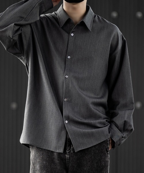 CLEL】Balloon Sleeve Loose Regular Collor Shirt / バルーン袖