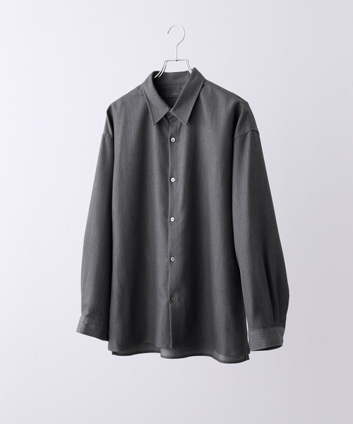 CLEL】Balloon Sleeve Loose Regular Collor Shirt / バルーン袖
