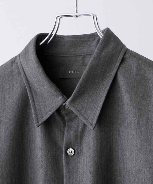 CLEL】Balloon Sleeve Loose Regular Collor Shirt / バルーン袖ルーズ