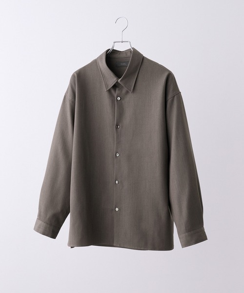 CLEL】Balloon Sleeve Loose Regular Collor Shirt / バルーン袖ルーズ